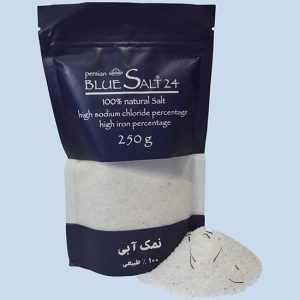 نمک آبی 250 گرمی پودری کریستال با زعفران
